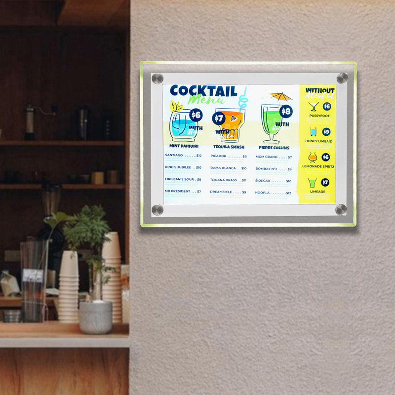 LED Backlit Poster Display Frame