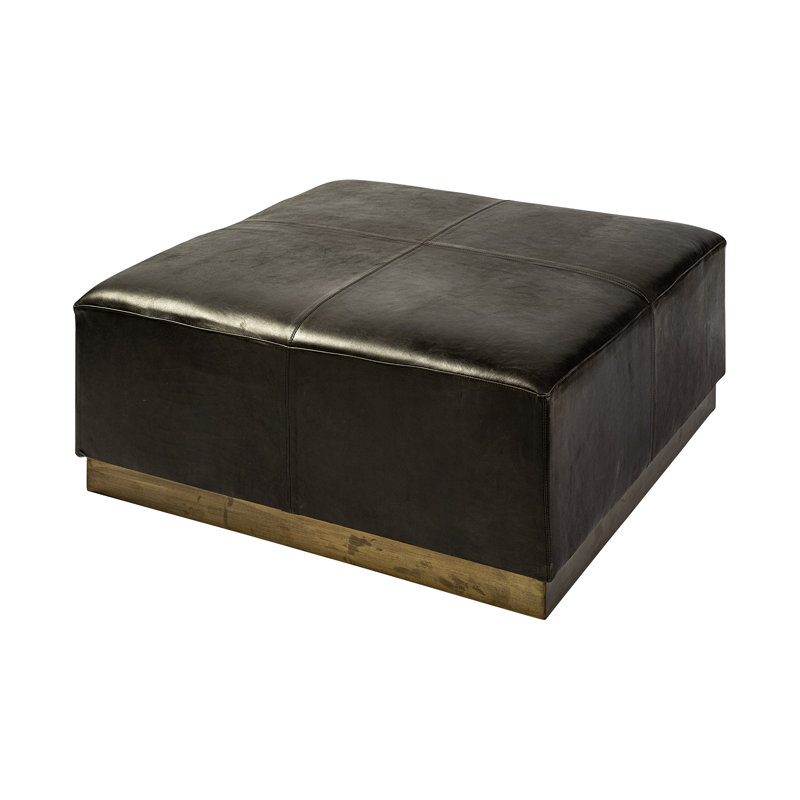 Upholstered Ottoman, Black