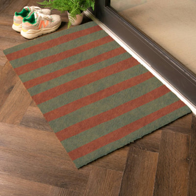 Wiggly Stripes Coir Doormat
