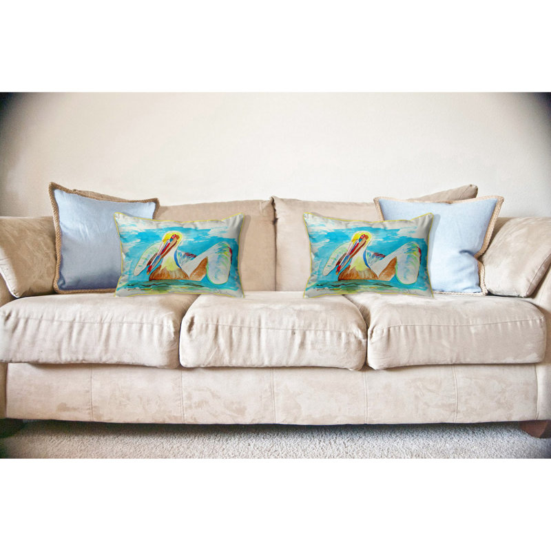  Housse et insert de coussin d'extérieur rectangulaire Pelican, 16 po x 20 po