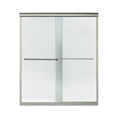 Finesse 59.625" x 70.063" Bypass Frameless Shower Door