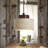 Modern Natural Stone And Wood Pendant Light