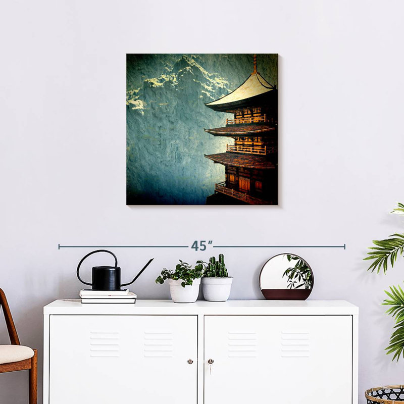 Temple bouddhiste zen Adella, H 24 po x l 24 po