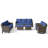 6 Pieces Outdoor Furniture With Patio Chairs,Outdoor 3-Seater Sofas And Ottomans For Garden, Terrace, Porch, Balconies, Lawns-603186315-603186317
