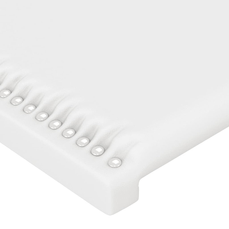 Upholstered Headboard, White, 88cm H x 160cm W x 5cm D