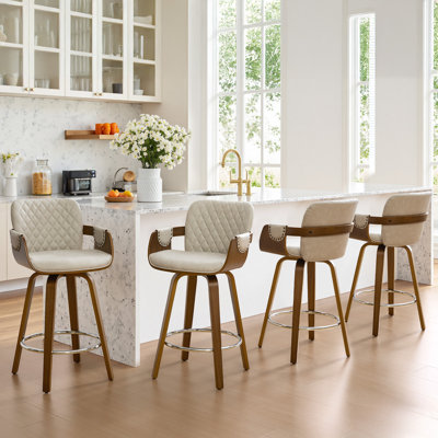 Tabouret de bar pivotant à hauteur de comptoir Modern