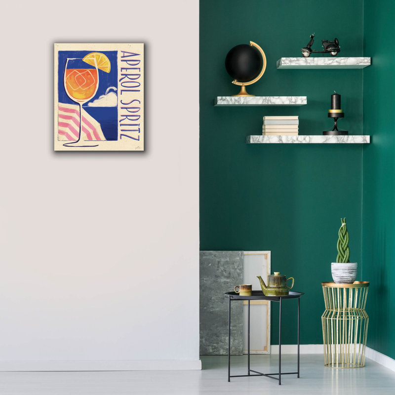 Art mural sur toile Winston Porter «Cocktail 1» par Janelle Penner, H 24 po x l 20 po x P 0,75 po