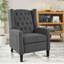 Fauteuil inclinable manuel à oreilles réglable. avec table d'appoint pliable, ports de chargement USB-871578639