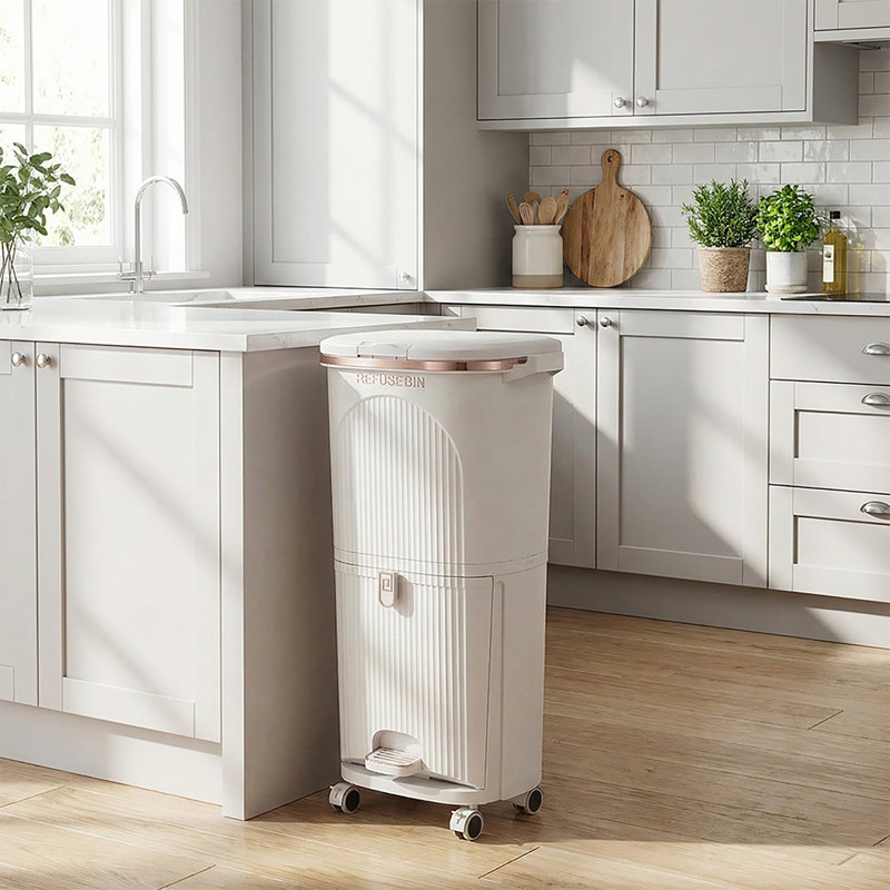 Pp Manual Lift Waste Bin - 38L