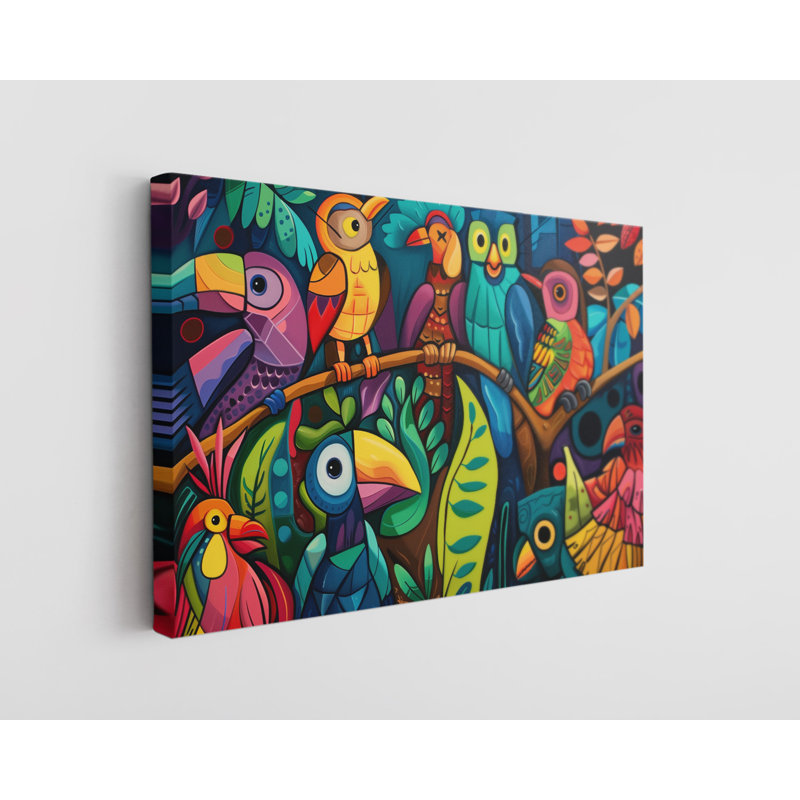Reproduction d'art sur toile, animaux colorés colorés abstraits, décoration murale moderne pour la maison et le bureau