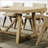 Oak Finish Dining Table