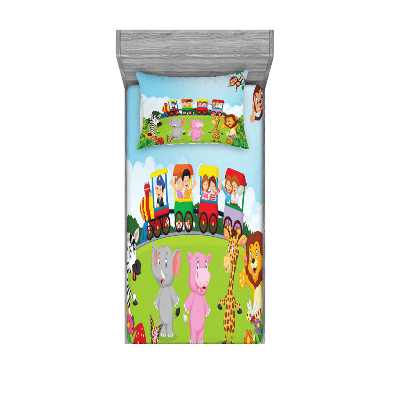 Microfiber Sheet Set, Twin Sheet Set with Fitted Sheet