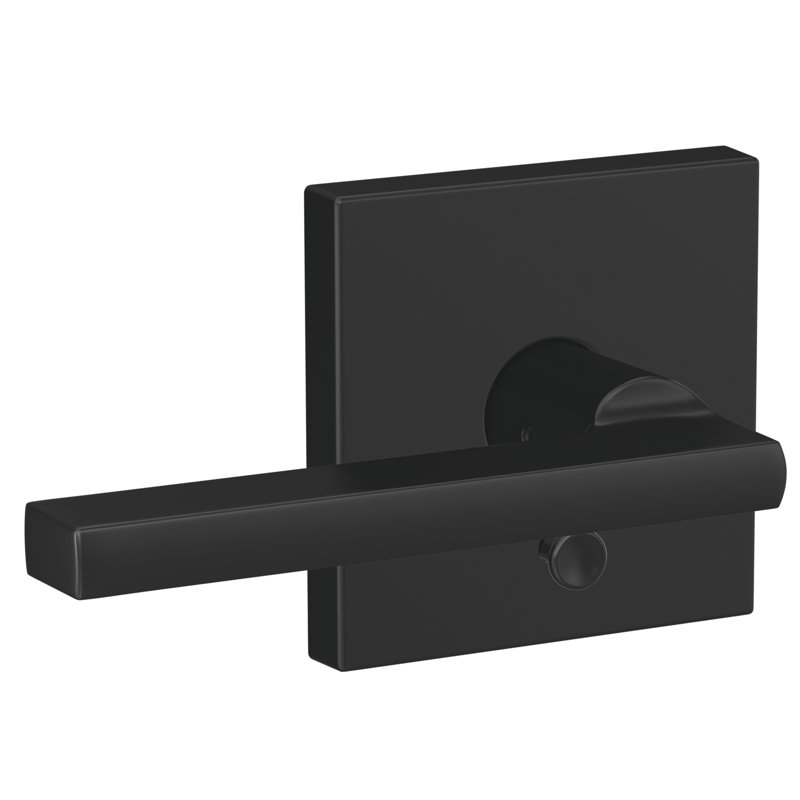 Levier de couloir et de lit-baignoire personnalisé avec garniture Collins, Noir mat