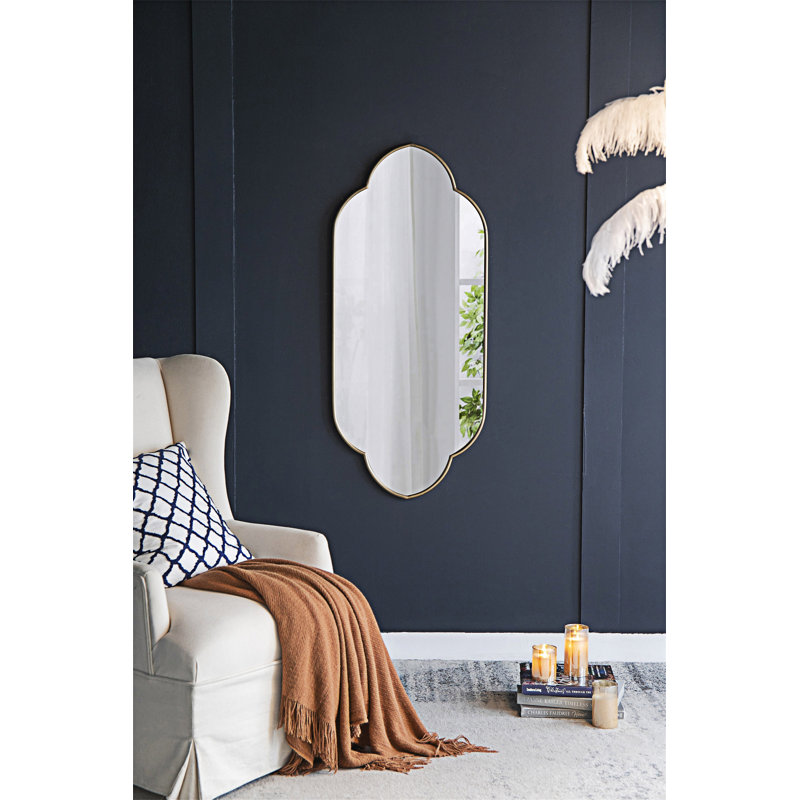 Miroir mural avec bords entaillés