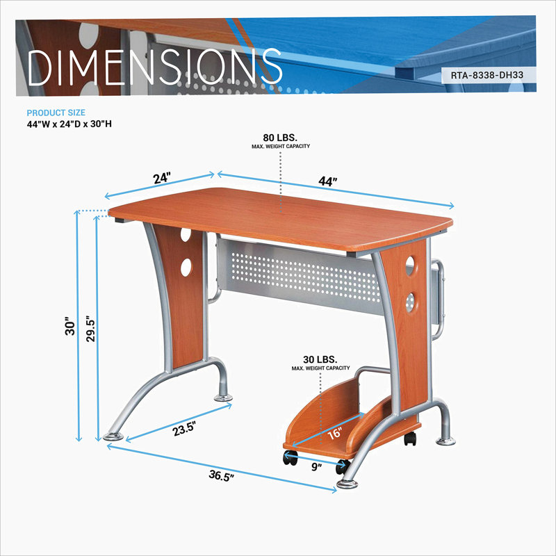 Bureau d'ordinateur Hufnagel