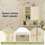 Armoire murale de salle de bain avec portes cannelées-98334037