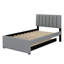 Lit plateforme tapissier avec lit gigogne-1800928856