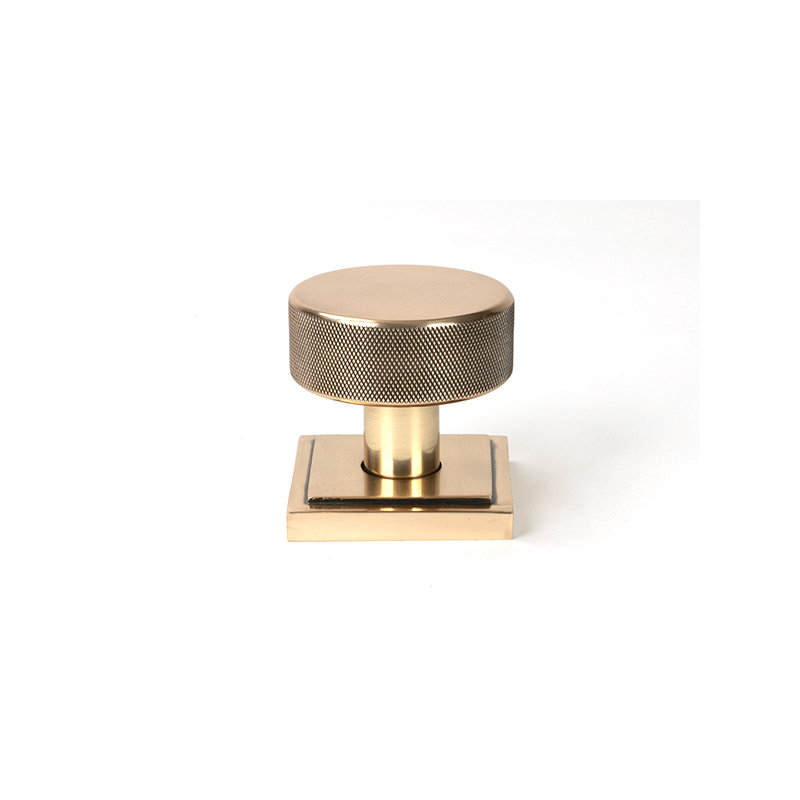 Brompton Interior Mortise Knob Set , Polished Bronze