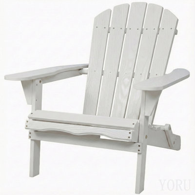 Chaise de patio en bois pour le jardin Chaise d'extérieur pliante en bois Adirondack