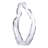 Modern Decorative Glass Sculpture For Table Styling - Elegant Object Decorations For Living Room Decor, Entryway, And Home Decor Accent - 14", White-291877787