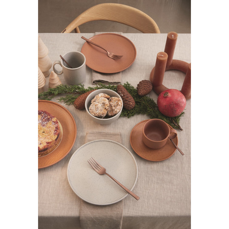 Thomas Clay Stoneware Saucer, Earth
