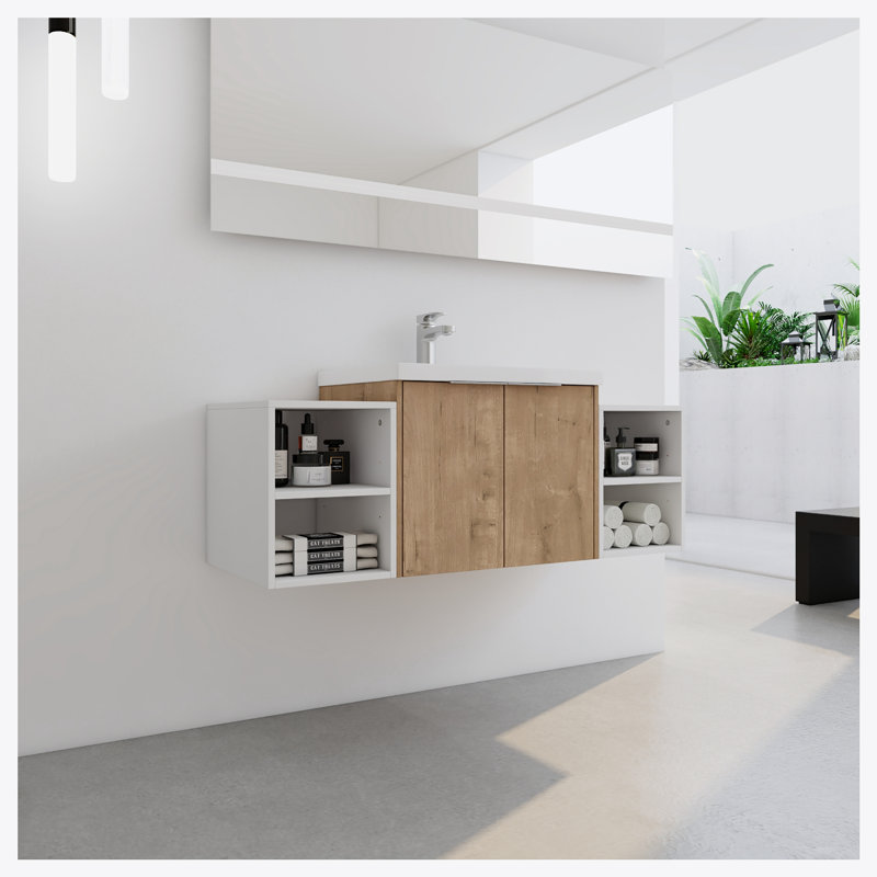 Meuble-lavabo à fermeture en douceur 48 po avec lavabo