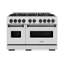 ZLINE Autograph 48" Classic DuraSnow Gas Range w/ 8 Burners & Bronze Accents-1418683389-1438165534
