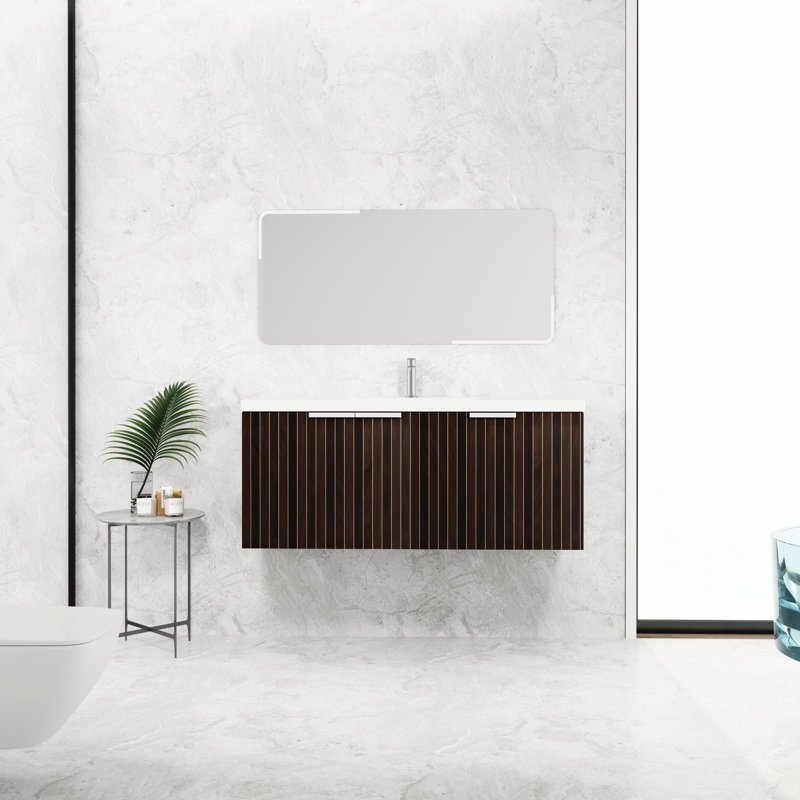 Meuble-lavabo de 48 po avec lavabo en résine