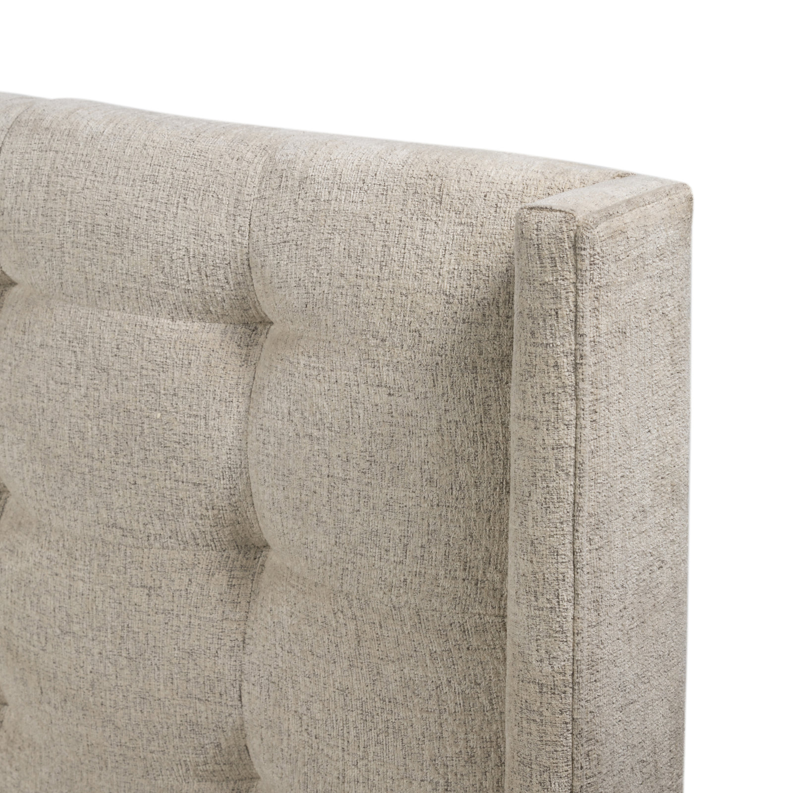 Estrela Wingback Bed, King, Plushtone