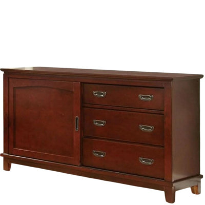 Wren style transitionnel 3 tiroirs 54 po Commode cerise