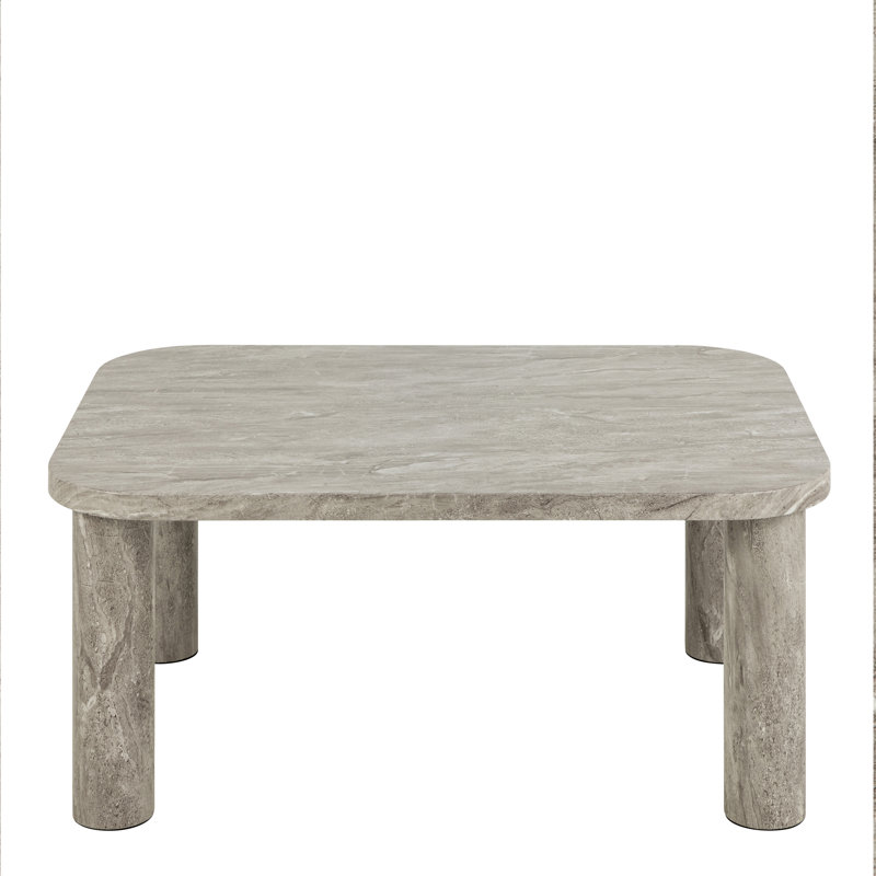 Solano Coffee Table, Grey, 36cm H x 60cm L x 60cm W
