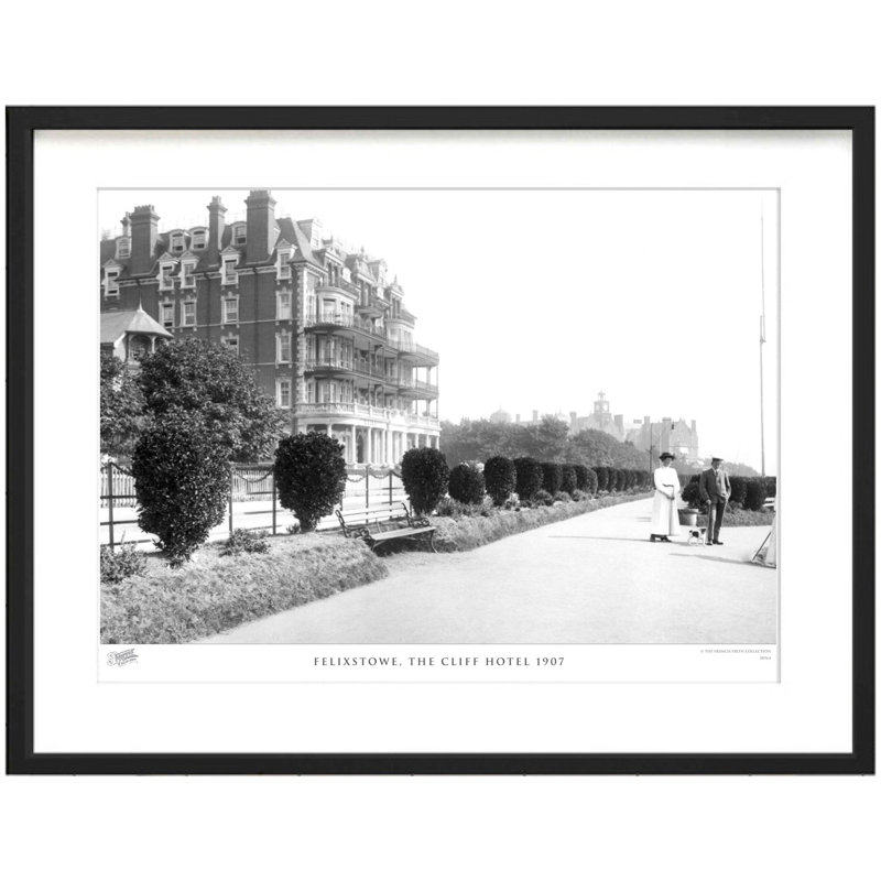 Felixstowe, The Cliff Hotel 1907 by Francis Frith - Single Picture Frame Print, 45cm H x 60cm W x 2.3cm D