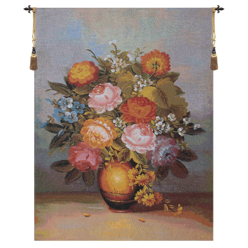 Bouquet Diana Belgian Wall Tapestry, 40'' H x 32'' W