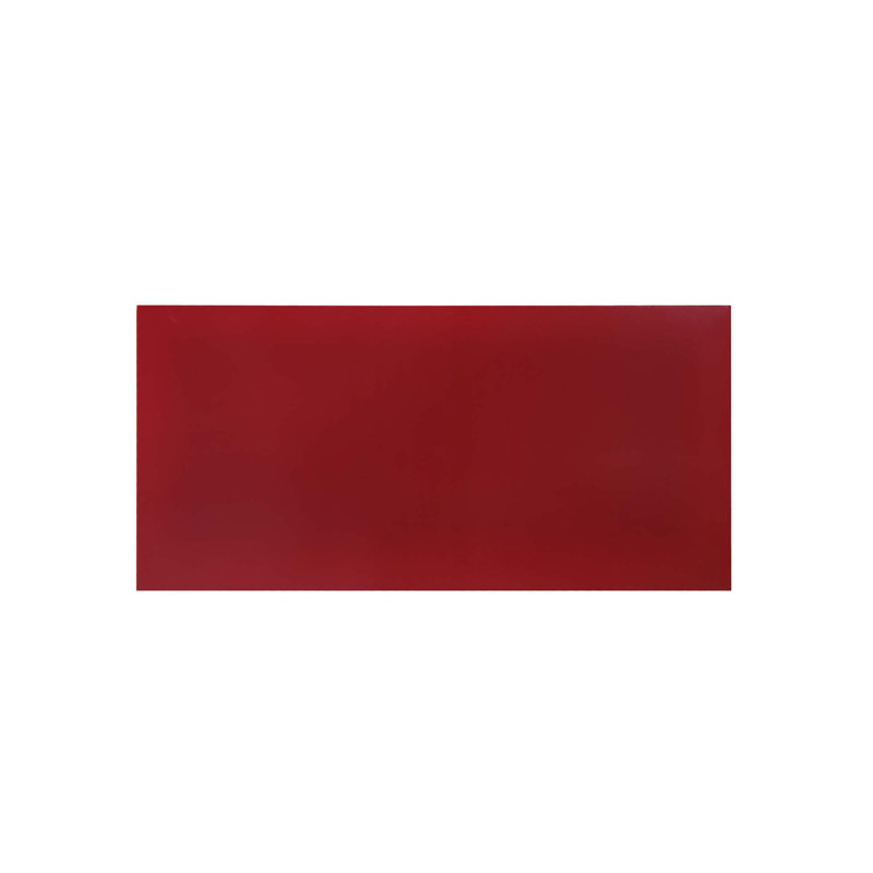 Carbin End Table with Drawer and Shelves, Cranberry Red