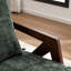 Fauteuil d'appoint rembourré en bois massif de style Mid-Century avec coussin supplémentaire-1180971793