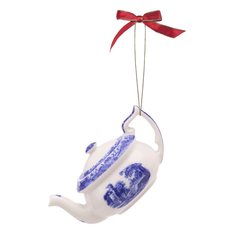 Pink, Lavender Porcelain Teapot Ornament to 2 7/8 3-choices by Kurt Adler