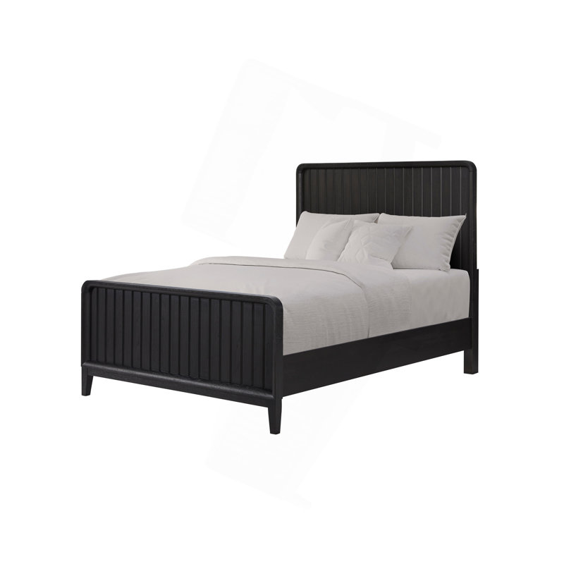 Lit confortable - poivre, Noir, noir, noir, noir, Double