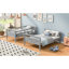 Lit simple superposé simple avec échelle, barrière de sécurité, parfait pour les meubles de chambre à coucher