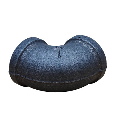 1/2" Elbow Black Pipe 90 Degree Elbow Cast Iron Connector Industrial Steel Grey Fits Standard Half