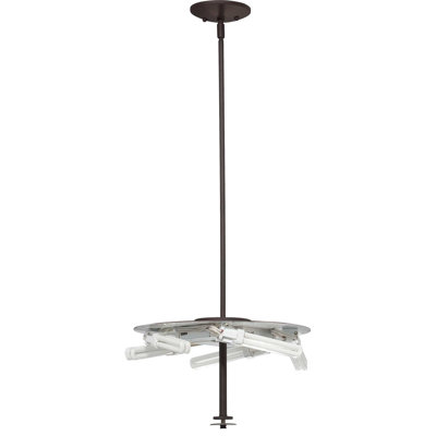 Lustre géométrique unique à 5 lumières avec verre givré V2468 Dunlevy
