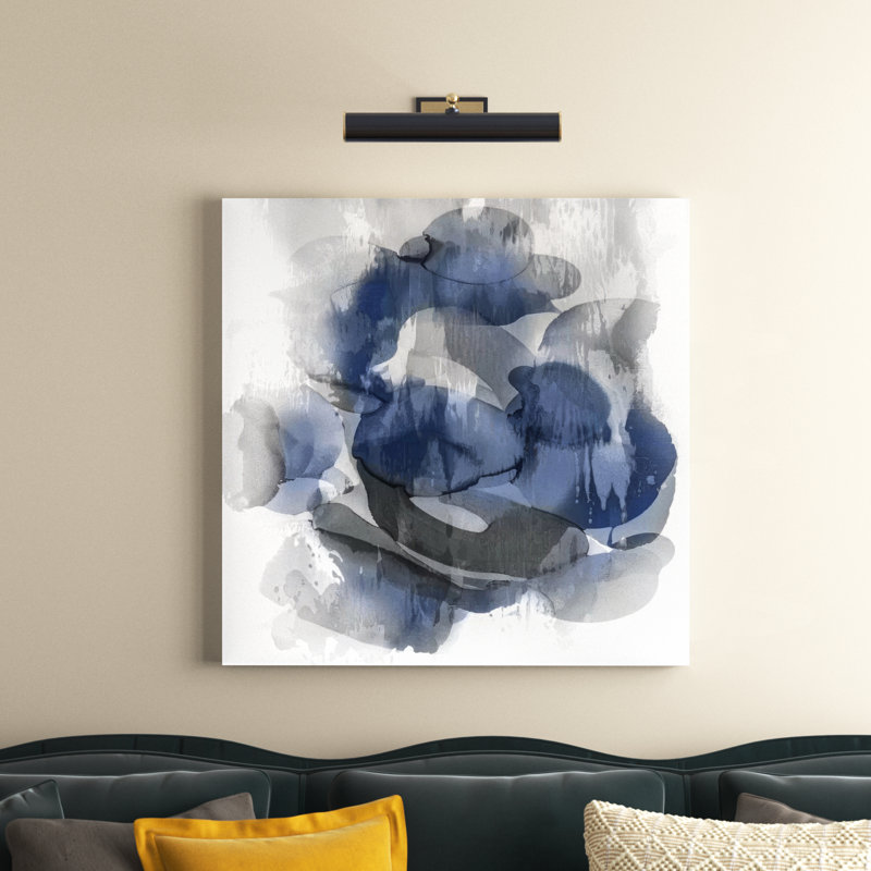 «Flow II», reproduction d'impression sur toile neutre, H 37 po x l 37 po x P 1,5 po, Pas de tapis, Toile tendue