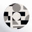 Rodeo Drive Geometric Handmade Tufted Wool Area Rug in Gray/Black-1936442323