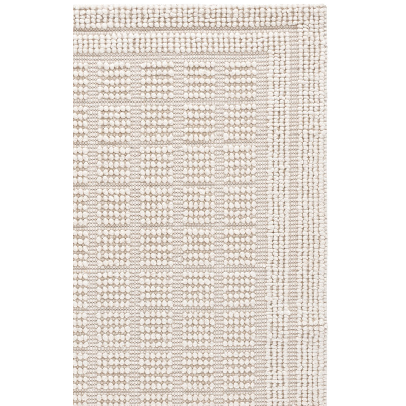 Laine tissée à la main Natura Coton Tapis d'intérieur recyclé P.E.T, Rectangle 6 pi x 9 pi
