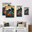 Paysage japonais avec pieuvre II - photographie sur toile-86179506-86179505