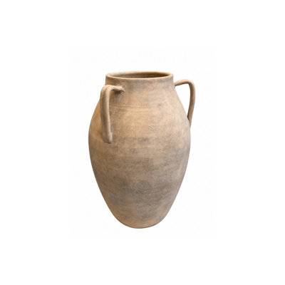 Aliza Terracotta Amphora Vase with Loop Handles