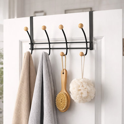 8-Hook Over-The-Door Hook Rack