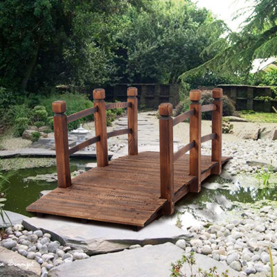 Wood Garden Bridge Garden Sign