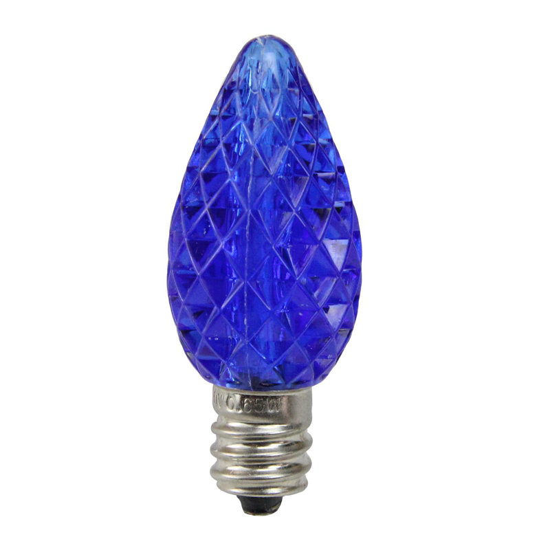 Ampoules de rechange à DEL à facettes C7, Bleu, H 2 po x l 4 po x P 4 po