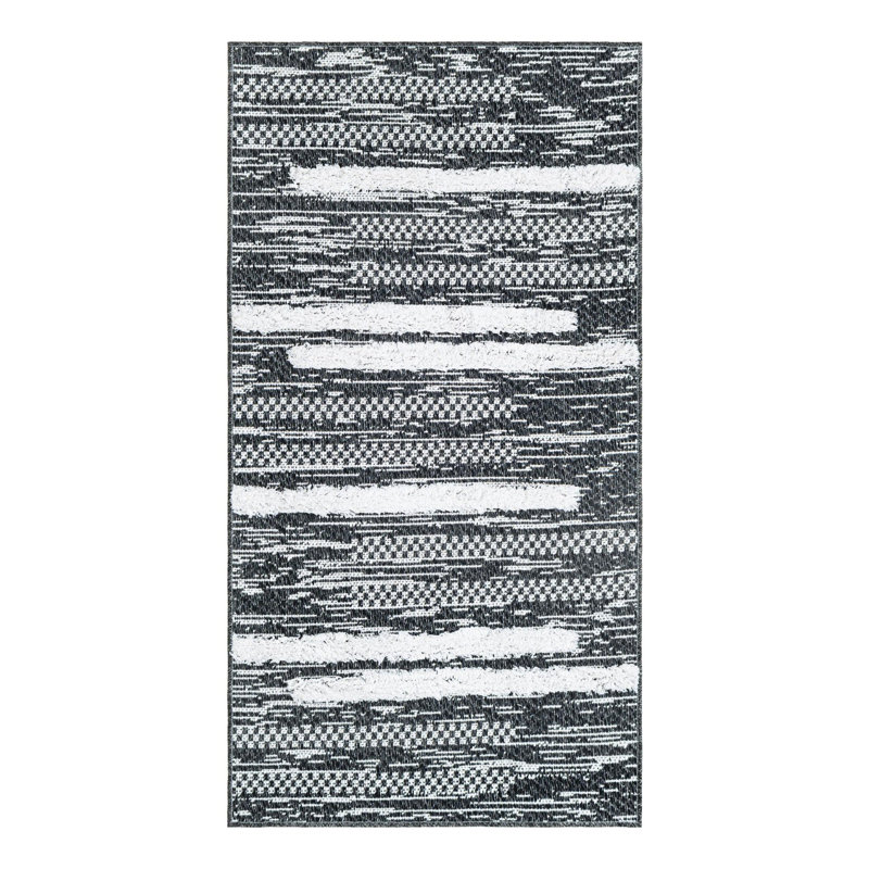 Jettye Performance Cotton Striped Indoor Rug, Runner 2'3" x 4'1"