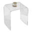 Table d'appoint en acrylique, idéale pour le salon ou le bureau, table d'appoint en Lucite en forme de C, table d'appoint transparente en acrylique pour boissons, nourriture, chambre ou bureau